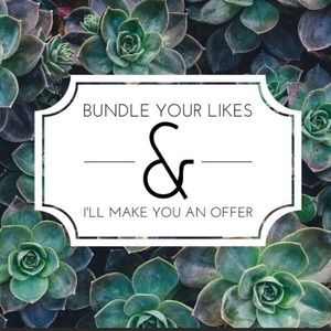 Make your bundle and make me an offer. 20% off on bundles 2 items or more!